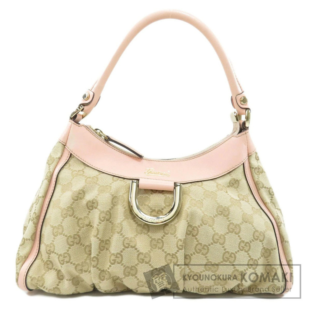 Gucci Monogram Ring Hobo bag beige pink.